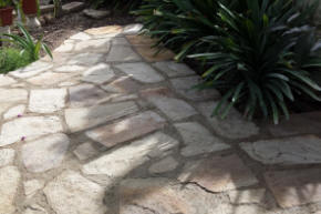 irregular stone pathway